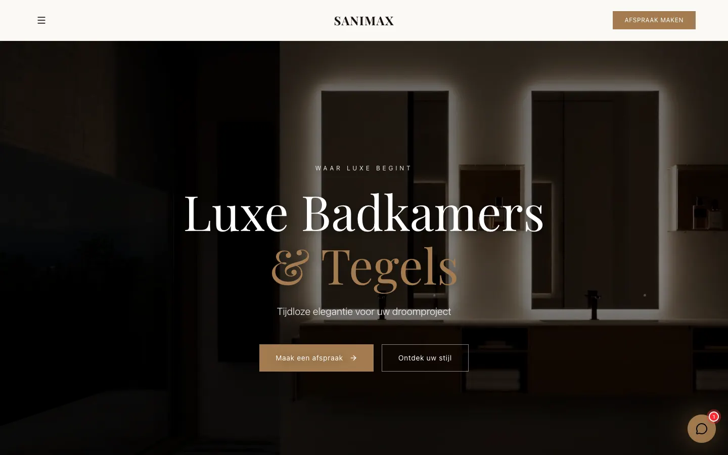 Sanimax, Website · Leadgeneratie
